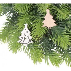 OZDOBY ŚWIĄTECZNE DREWNIANE DO STROIKA 36SZT CHOINKA CHOINKI