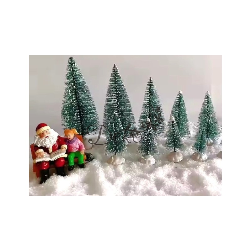 CHOINKA CHOINKI DEKORACYJNE SZTUCZNE DRZEWKO 7SZT