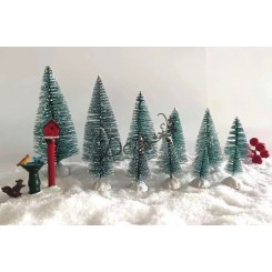 CHOINKA CHOINKI DEKORACYJNE SZTUCZNE DRZEWKO 7SZT