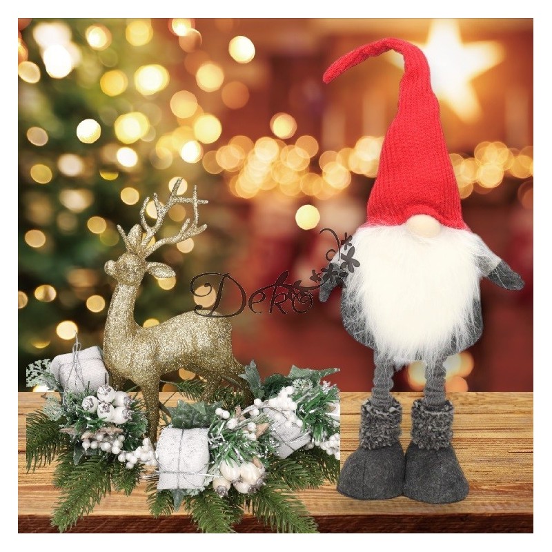 SKRZAT KRASNAL ŚWIĄTECZNY TELESKOPOWY DUŻY 75CM