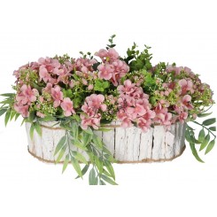 DONICZKA OSŁONKA DREWNIANA KORA KORYTKO DONICZKI 40CM