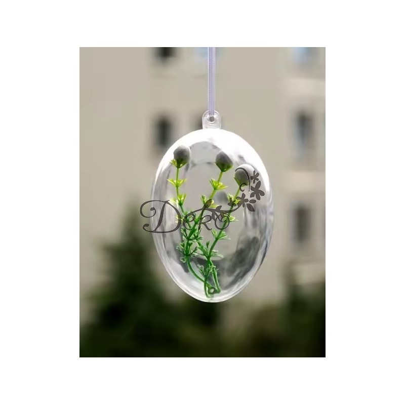 JAJKO AKRYLOWE PRZEŹROCZYSTE JAJKA AKRYLOWE 6CM 10SZT.