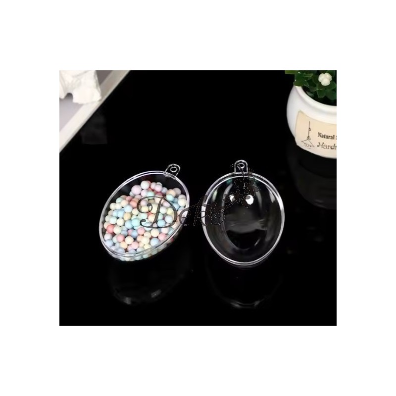 JAJKO AKRYLOWE PRZEŹROCZYSTE JAJKA AKRYLOWE 6CM 10SZT.