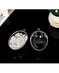 JAJKO AKRYLOWE PRZEŹROCZYSTE JAJKA AKRYLOWE 6CM 10SZT.