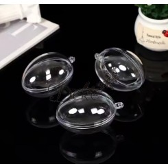 JAJKO AKRYLOWE PRZEŹROCZYSTE JAJKA AKRYLOWE 6CM 10SZT.