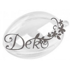 JAJKO AKRYLOWE PRZEŹROCZYSTE JAJKA AKRYLOWE 6CM 10SZT.