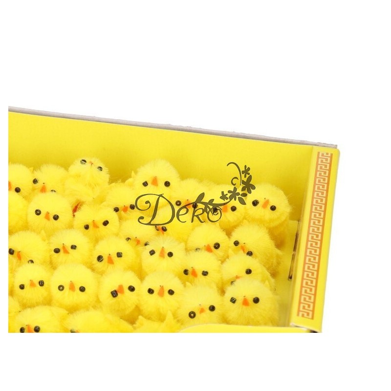 KURCZAKI WIELKANOCNE 60SZT 3 CM KURCZAKI DO STROIKA