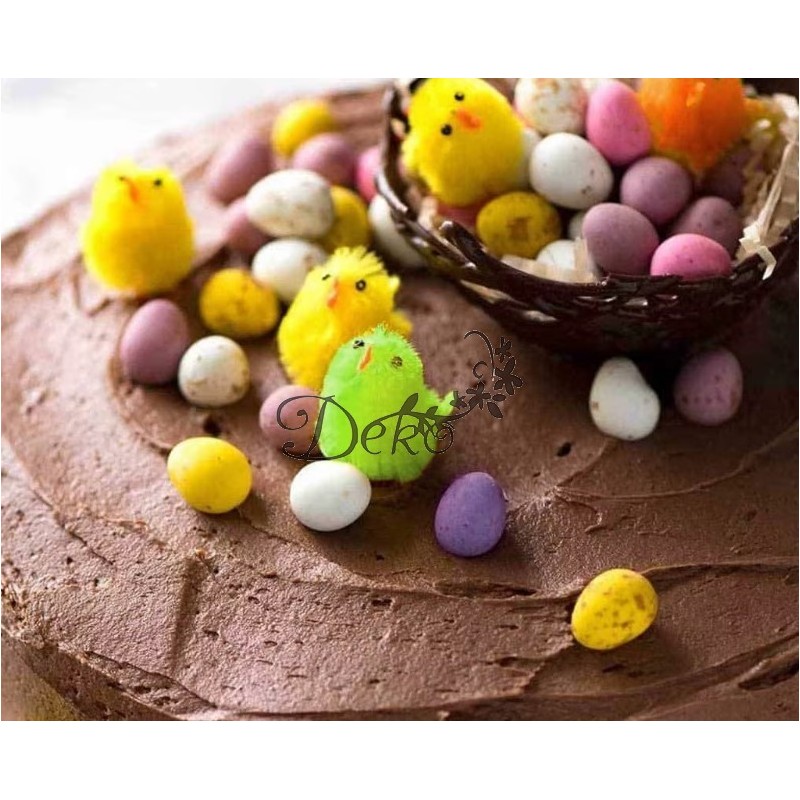 KURCZAKI WIELKANOCNE 60SZT 3 CM KURCZAKI DO STROIKA