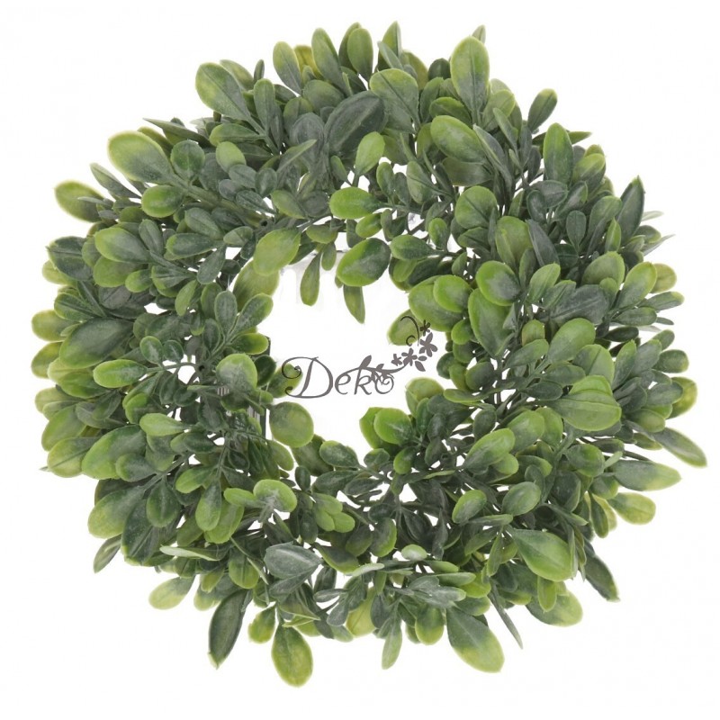 WIANEK DEKORACYJNY BUKSZPANOWY 25CM STROIK WIANKI