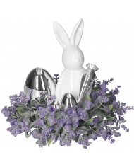 WIANEK DEKORACYJNY LAWENDOWY 22CM STROIK WIANKI