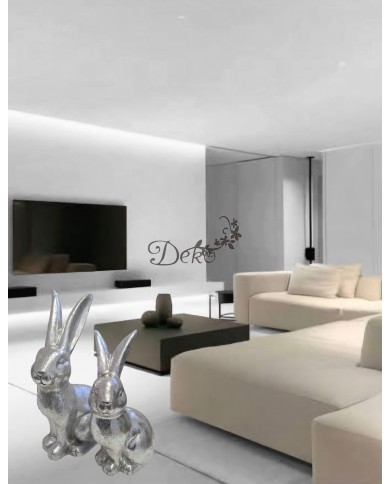 ZAJĄC ZAJĄCZEK CERAMICZNY WIELKANOCNY GIGANT FIGURKA