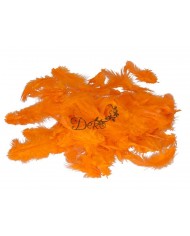 PIÓRA PIÓRKA DEKORACYJNE OZDOBNE13G 6-10CM POMARAŃCZOWE