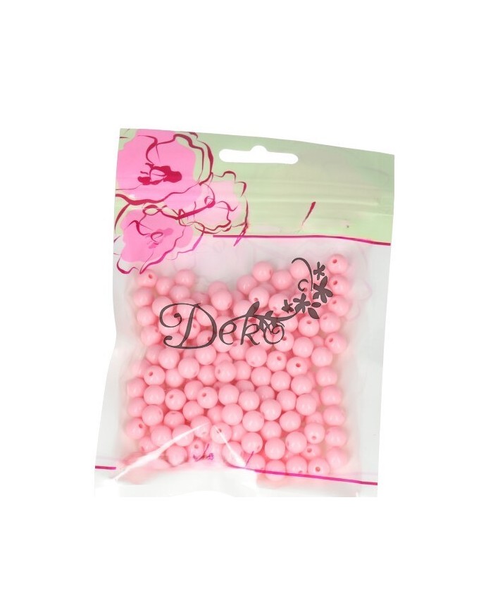 KORALIKI KORALE PEREŁKI Z DZIURKĄ 8 MM 190 SZT