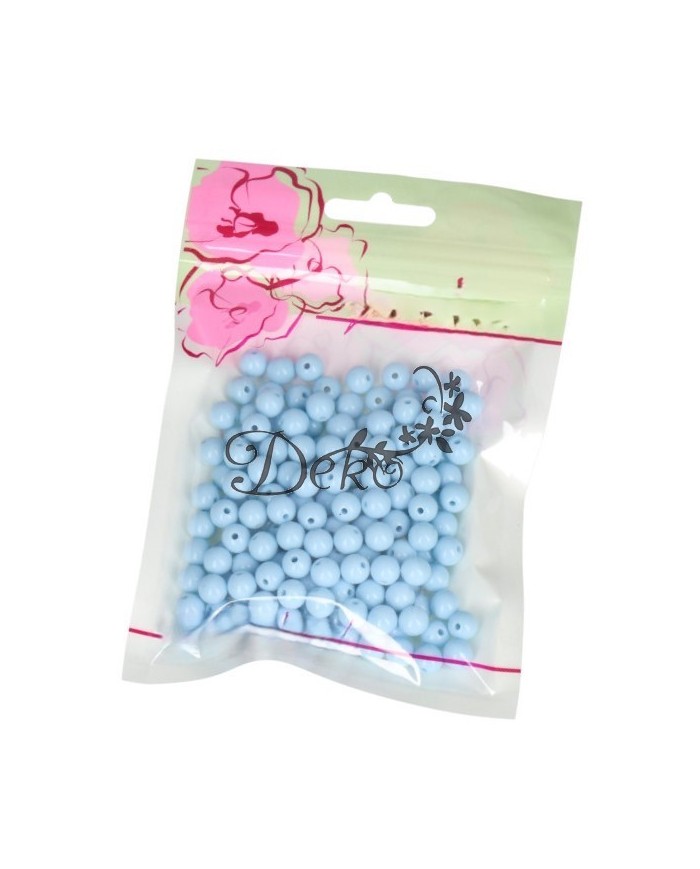 KORALIKI KORALE PEREŁKI Z DZIURKĄ 8 MM 190 SZT