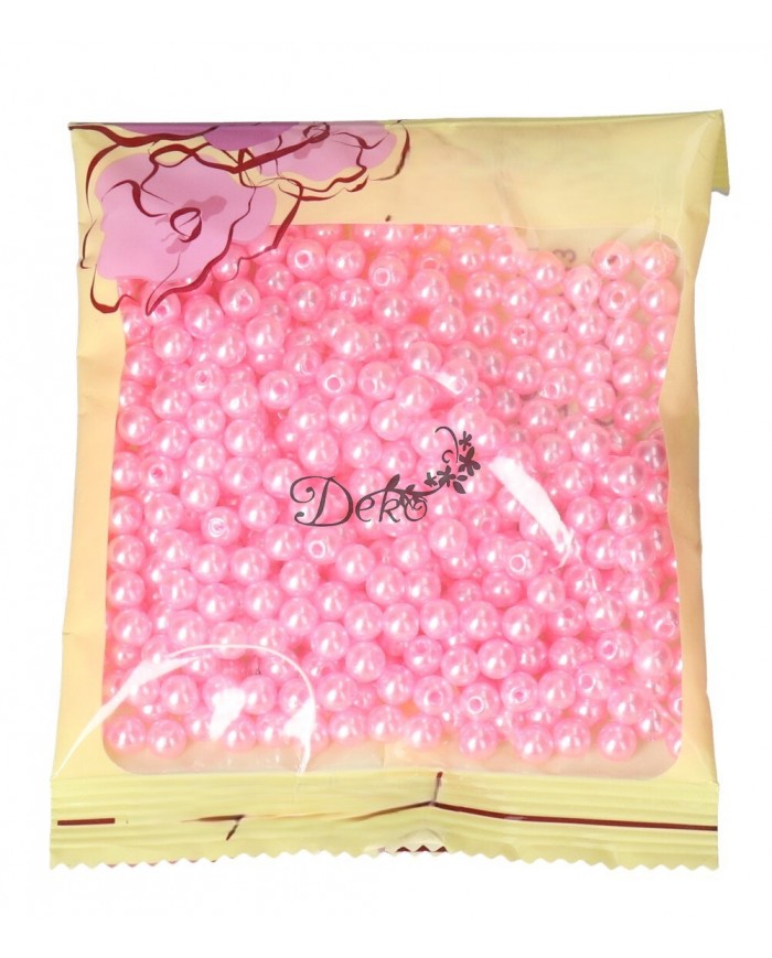 KORALIKI KORALE PEREŁKI Z DZIURKĄ 6 MM 400SZT