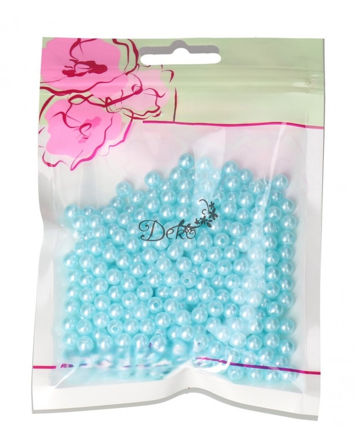 KORALIKI KORALE PEREŁKI Z DZIURKĄ 6 MM 400SZT