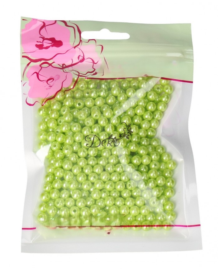 KORALIKI KORALE PEREŁKI Z DZIURKĄ 6 MM 400SZT