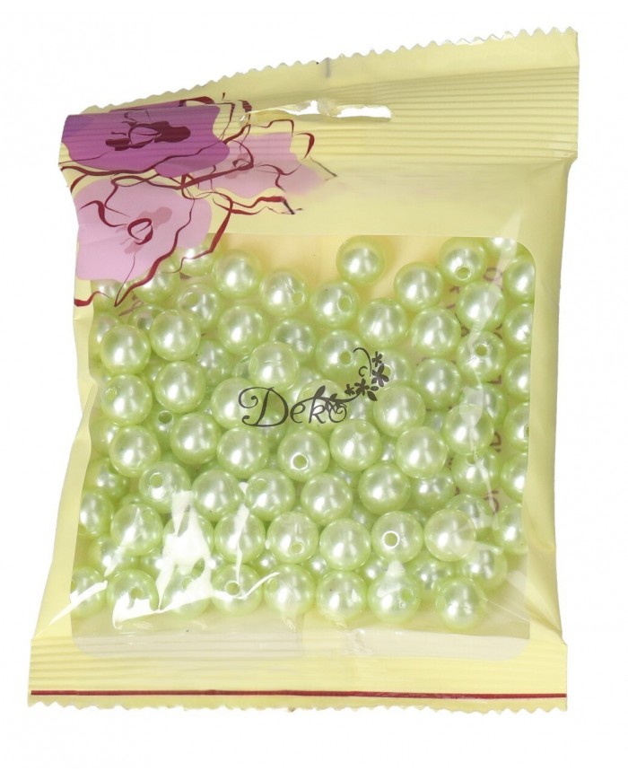 KORALIKI KORALE PEREŁKI Z DZIURKĄ 10MM 90SZT