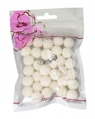 KORALIKI KORALE PEREŁKI Z DZIURKĄ 10MM 90SZT