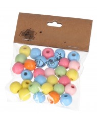 KORALIKI KORALE PEREŁKI Z DZIURKĄ 16MM 32SZT