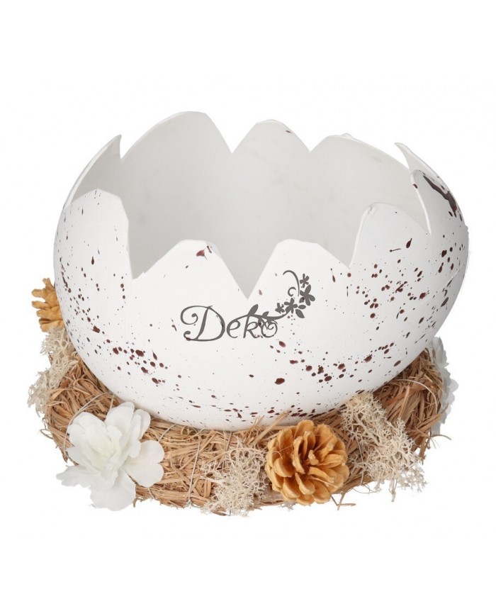 JAJKO NAKRAPIANE SKORUPKA OZDOBA WIELKANOCNA DUŻA