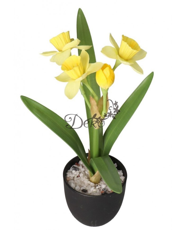 ŻONKIL ŻONKILE SZTUCZNE KWIATY W DONICZCE