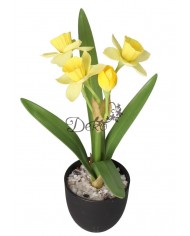 ŻONKIL ŻONKILE SZTUCZNE KWIATY W DONICZCE