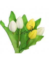 TULIPANY BUKIET TULIPANÓW GUMOWE GUMOWANE JAK ŻYWE