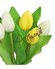 TULIPANY BUKIET TULIPANÓW GUMOWE GUMOWANE JAK ŻYWE