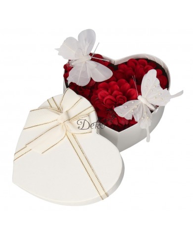FLOWER BOX PUDEŁKO NA KWIATY SERCE DEKORACJE