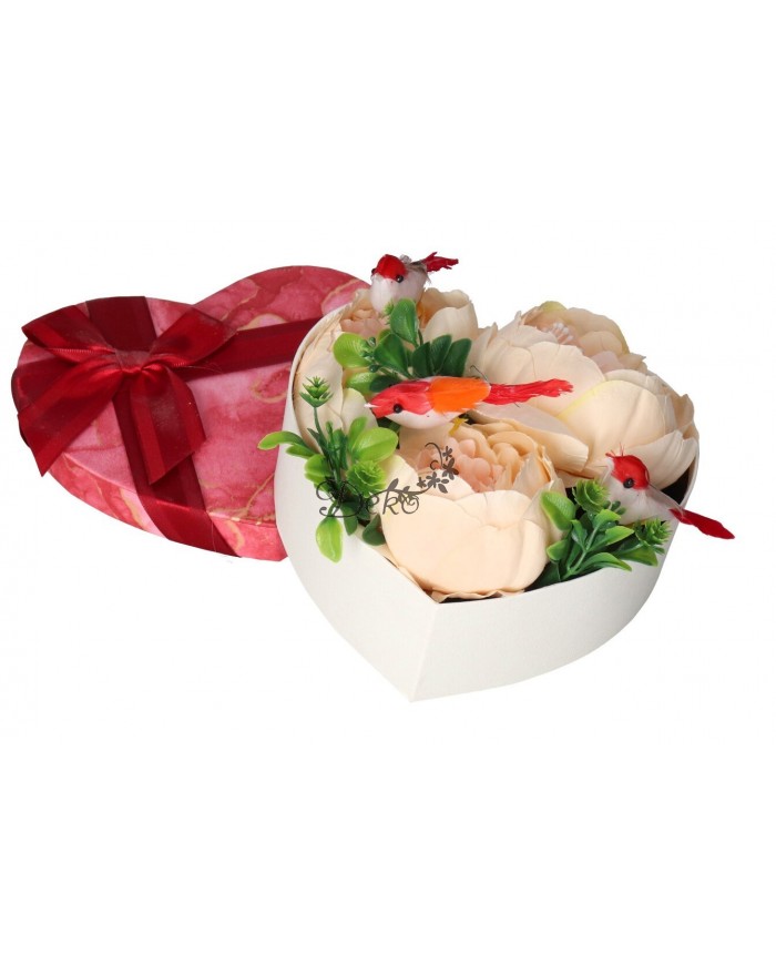 FLOWER BOX PUDEŁKO NA KWIATY SERCE DEKORACJE