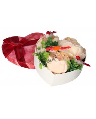 FLOWER BOX PUDEŁKO NA KWIATY SERCE DEKORACJE