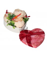 FLOWER BOX PUDEŁKO NA KWIATY SERCE DEKORACJE