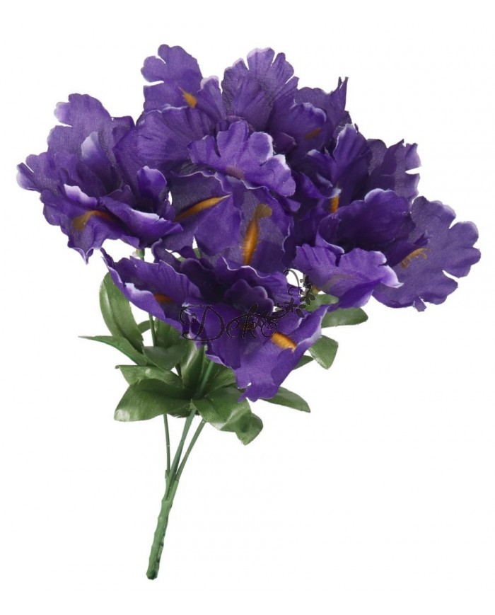 SZTUCZNE KWIATY BUKIET GAŁĄZKI GĘSTY IRYS IRYSY