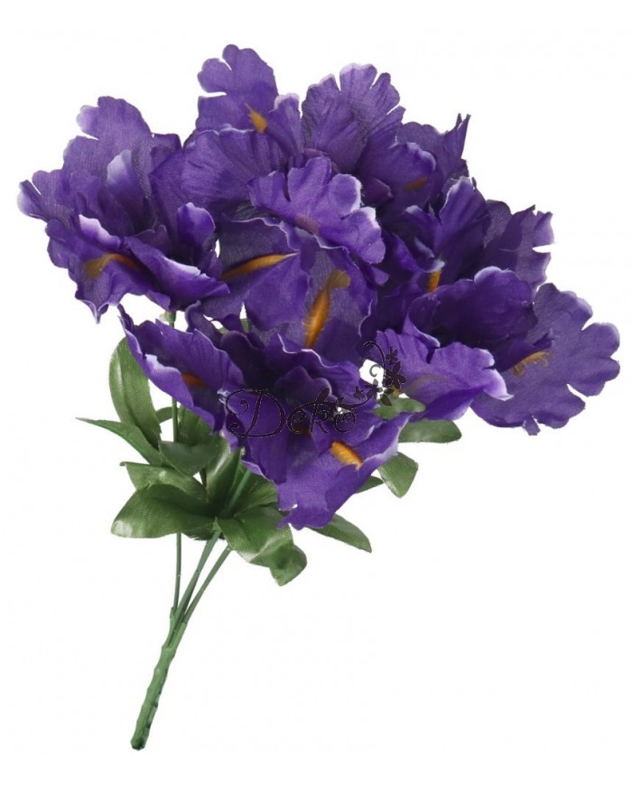 SZTUCZNE KWIATY BUKIET GAŁĄZKI GĘSTY IRYS IRYSY