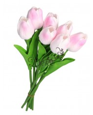 TULIPANY BUKIET TULIPANÓW GUMOWANE GUMOWE SILIKONOWE JAK ŻYWE