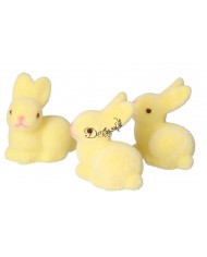 ZAJĄC ZAJĄCZEK WIELKANOCNY ZAJACZKI 3SZT FIGURKA