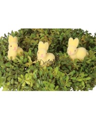 ZAJĄC ZAJĄCZEK WIELKANOCNY ZAJACZKI 3SZT FIGURKA