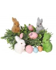 ZAJĄC ZAJĄCZEK WIELKANOCNY FIGURKA OZDOBA DO STROIKA