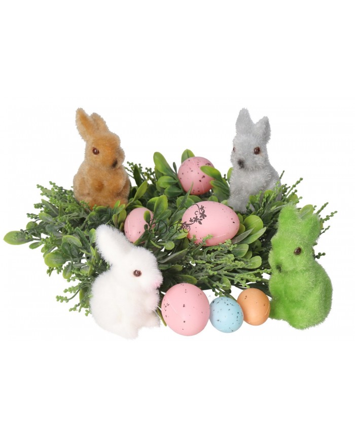 ZAJĄC ZAJĄCZEK WIELKANOCNY FIGURKA OZDOBA DO STROIKA