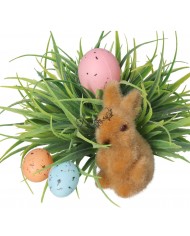 ZAJĄC ZAJĄCZEK WIELKANOCNY FIGURKA OZDOBA DO STROIKA