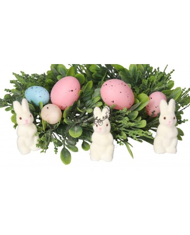 ZAJĄC ZAJĄCZEK WIELKANOCNY ZAJACZKI 3SZT FIGURKA