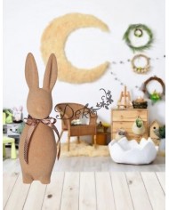 ZAJĄC ZAJĄCZEK WIELKANOCNY DUŻY FIGURKA OZDOBA 41CM