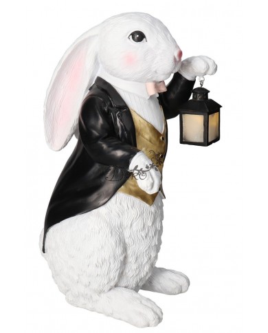 ZAJĄC ZAJĄCZEK WIELKANOCNY DUŻY FIGURKA OZDOBA LED