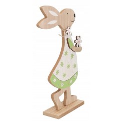 ZAJĄC ZAJĄCZEK WIELKANOCNY DREWNIANY FIGURKA