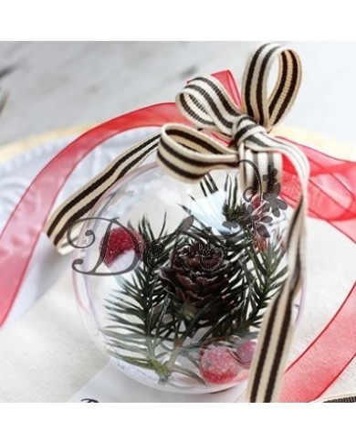 BOMBKA AKRYLOWA 10 CM - KULA PLASTIKOWA DECOUPAG