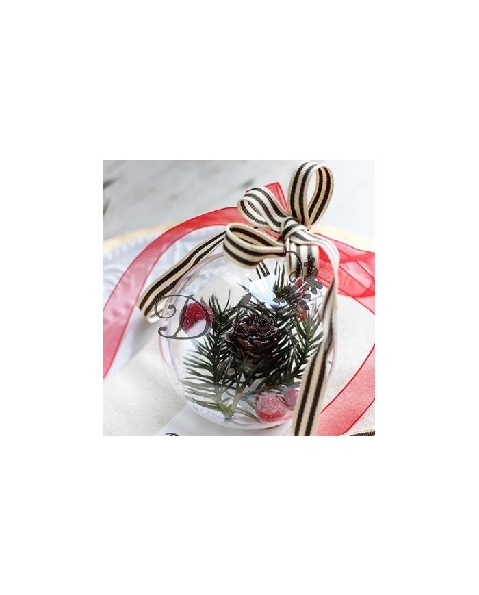 BOMBKA AKRYLOWA 10 CM - KULA PLASTIKOWA DECOUPAG