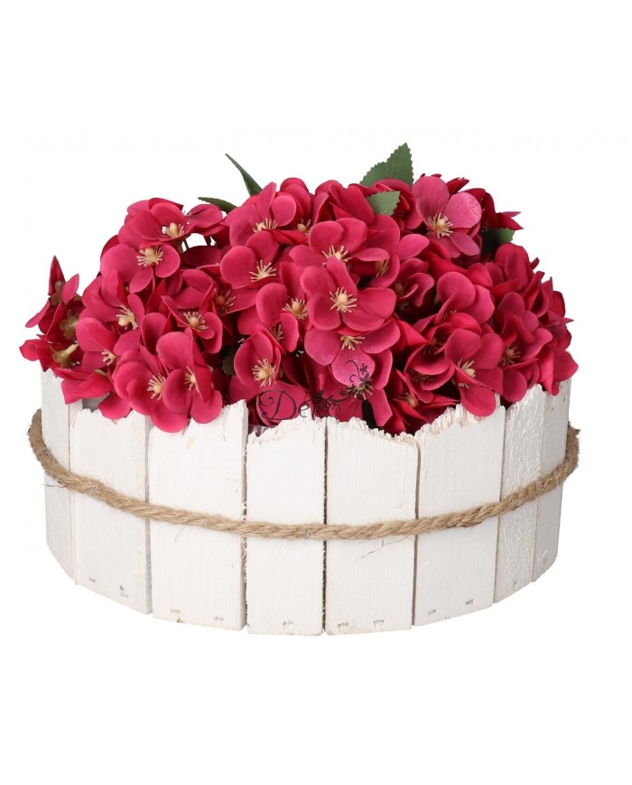 DONICZKA OSŁONKA DREWNIANA BIAŁA DONICZKI STROIK