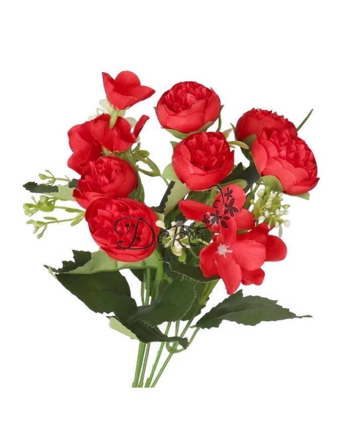 SZTUCZNE KWIATY GAŁĄZKI ROŚLINY PEONIA PIWONIA JAK ŻYWA