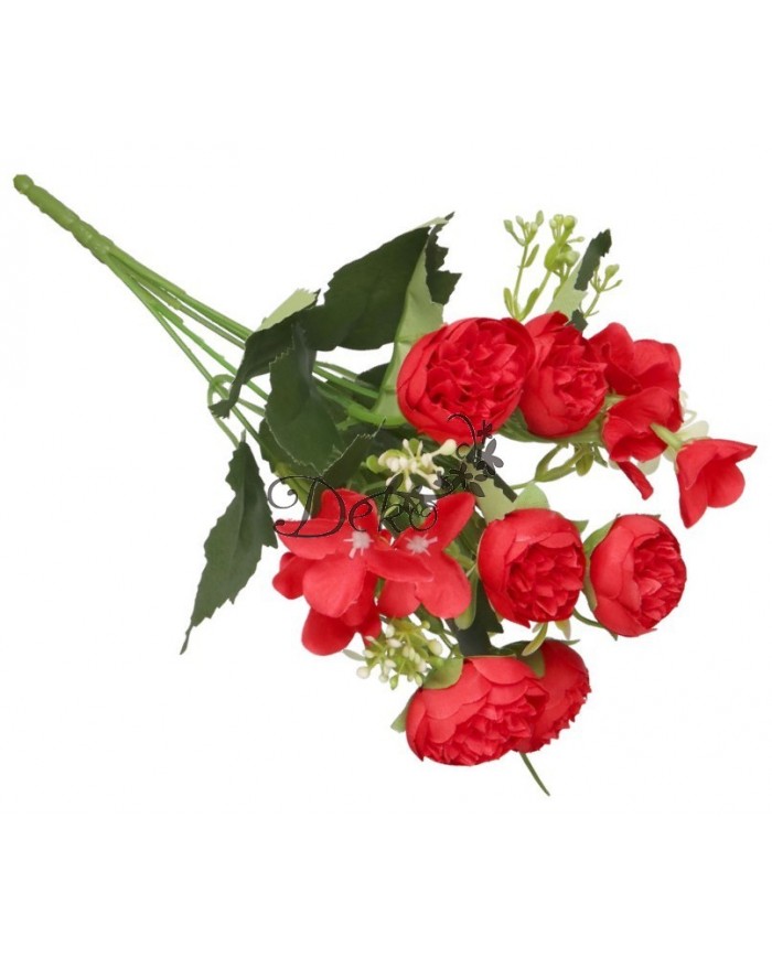 SZTUCZNE KWIATY GAŁĄZKI ROŚLINY PEONIA PIWONIA JAK ŻYWA